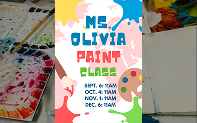 Ms Olivia Paint Class